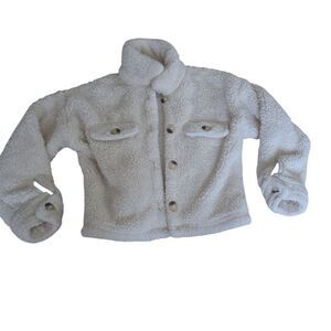 Cozy White Kids Jacket